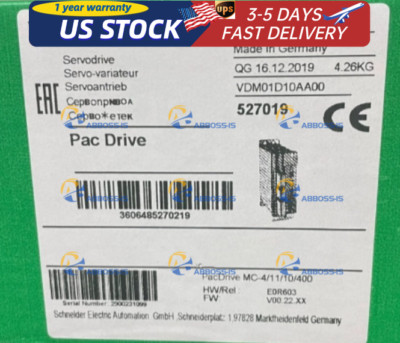 Schneider Electric PacDrive Elau MC-4/11/10/400 VDM01D10AA00