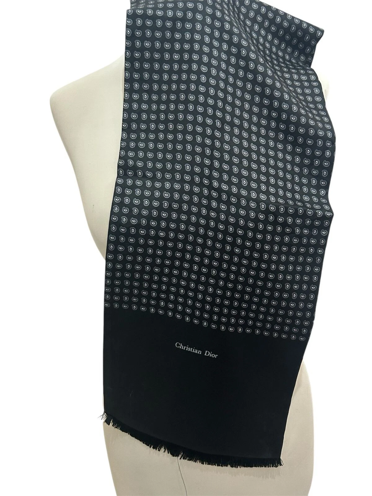 S18# Christian Dior écharpe rectangulaire en soie pour homme 54/10 pouces