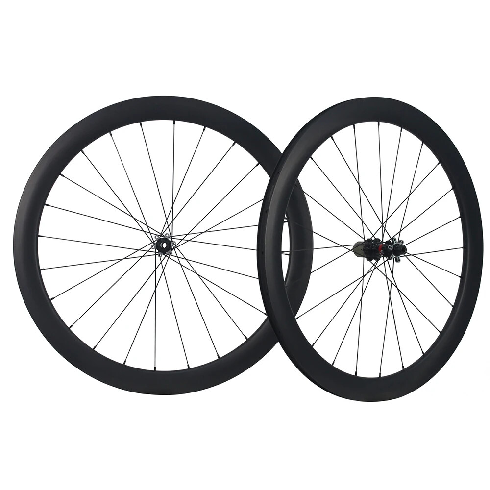 700c Road Bike Wheelset 28mm Width 30/40/45/50mm Depth Tubeless Central Lock