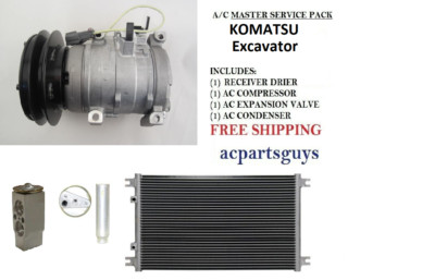 AC Compressor Master Service Pack JOHN DEERE 800DLC NEW Compressor  10S15C 24V