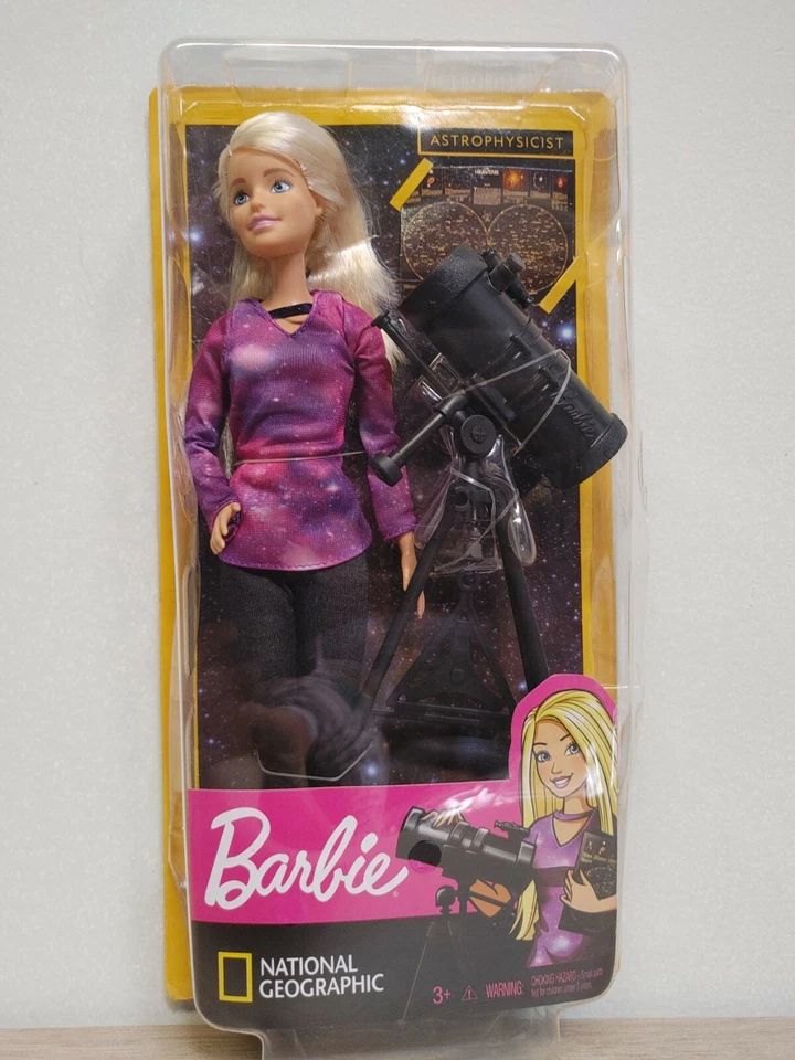 Mattel Barbie Astrofísica Muñeca Rubia Telescopio National Geographic Mapa Estelar Foto 4 de 4