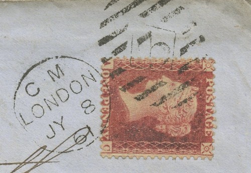 GB QV PENNY REDS DUPLEX CANCELS SPOONS + Other POSTMARKS COVERS ..PRICED SINGLY - Picture 51 of 79