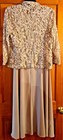 FORMAL WEAR DRESS Jessica Howard FLORAL LACE JACKET w SEQUINS/CHAMPAGNE/size 8 — photo 3
