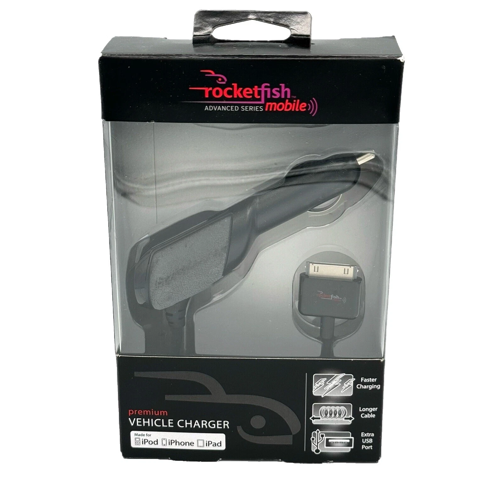 Lector de libros electrónicos y tablet Rocketfish Cables Cargadores de Coche para Apple