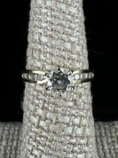 Vintage 14k Gold .45 CTTW- HIJ -VS1 - VS2 Diamant Seitensteine Verlobungsring 6