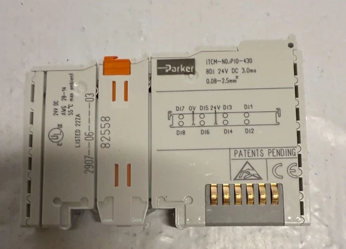 LOT OF (5) PARKER I/O 24V DC POWER SUPPLY MODULE PIO-430  PREOWNED