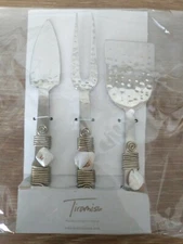 Tiramisu USA Cheese Utensil Serving Set Stainless Steel & Mother of Pearl India 