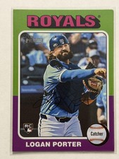 2024 Topps Heritage #625 Logan Porter Rookie Kansas City Royals