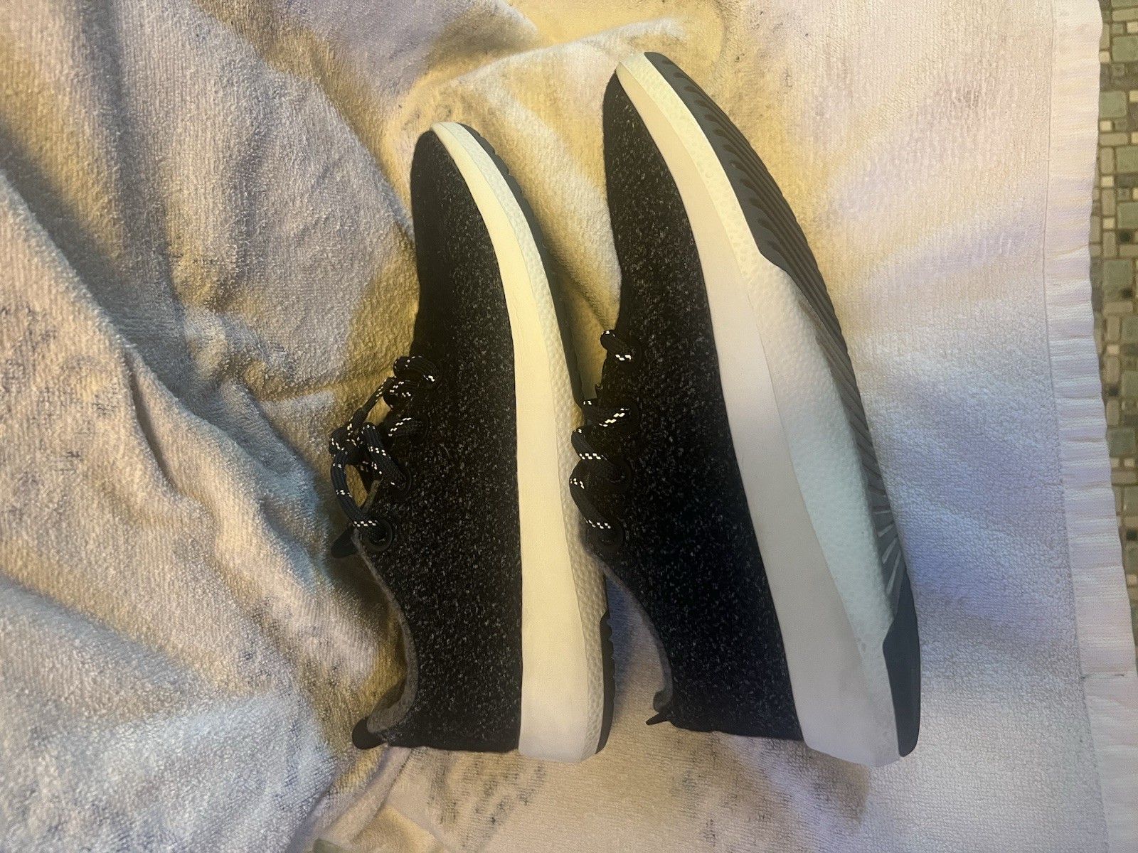 SAOLA Scarpe sneakers sportive Allbirds uomo taglia 9 runner lana blu ottime condizioni