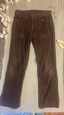 Vtg 70s Levi  s 519 Brown Corduroy Pants 32x30 Talon 42 Button 8 White Tab USA