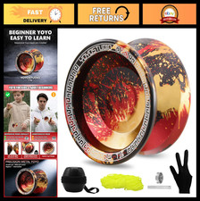 Metal Professional Yoyo - Dual Mode Responsive/Unresponsive - Complete Kit for K