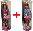 2er-Set Ken Barbie Fashionistas Modepuppe mit Rock und Hemd, Mattel Geschenk-Set