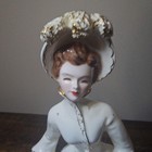 Vintage Florence Ceramics Diane Porcelain Victorian Lady Figurine White Medium — photo 7