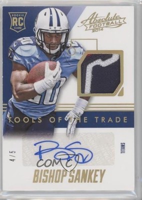 2014 Panini Absolute Prime 4/5 Bishop Sankey #TTRS-BS Auto RC 0a1