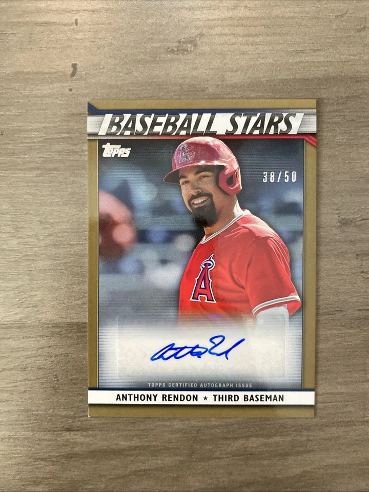 Actualización Topps Baseball Stars 2020 oro automático/50 Anthony Rendon #BSA-AR automático Foto 2 de 3
