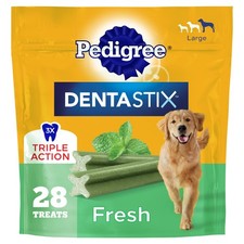Golosinas dentales Dentastix para perros, golosinas para perros de raza grande, sabor fresco, 1,46 lb. B...