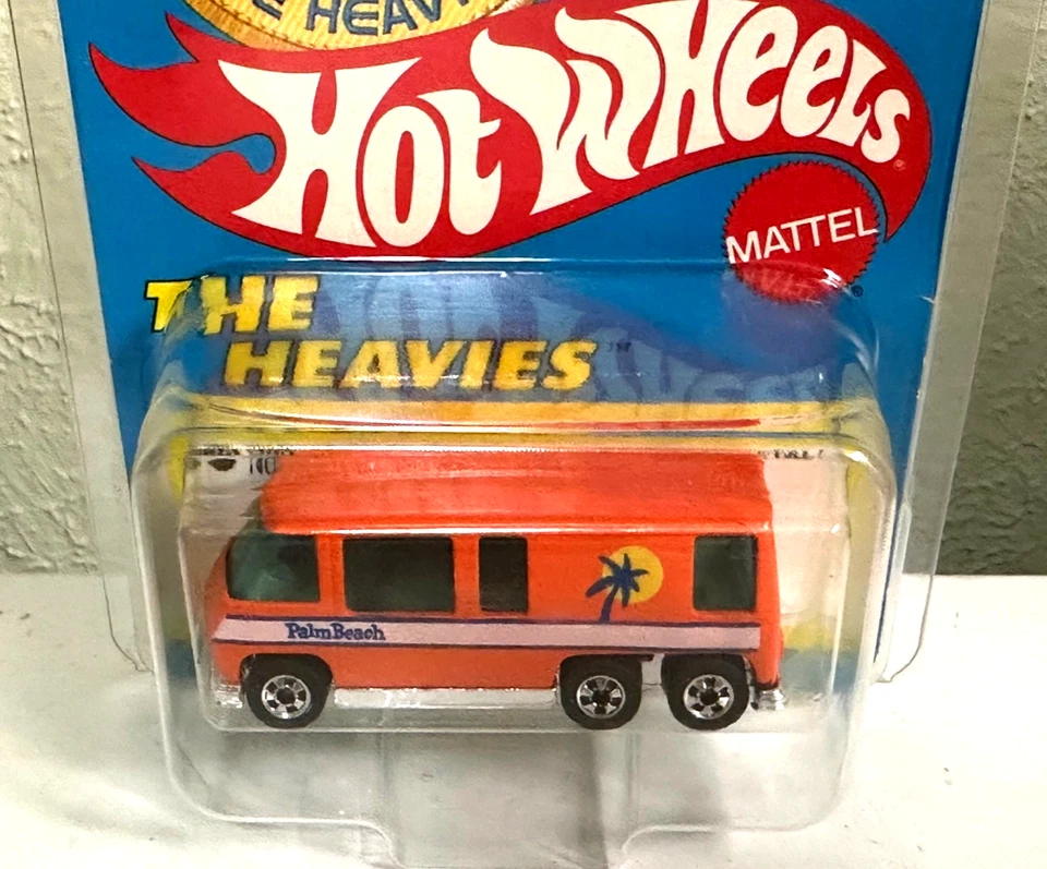 HOT WHEELS "THE HEAVYIES" GMC LARANJA MOTORHOME PATCH CARD BOM RETO HONG KONG - Imagem 2 de 4
