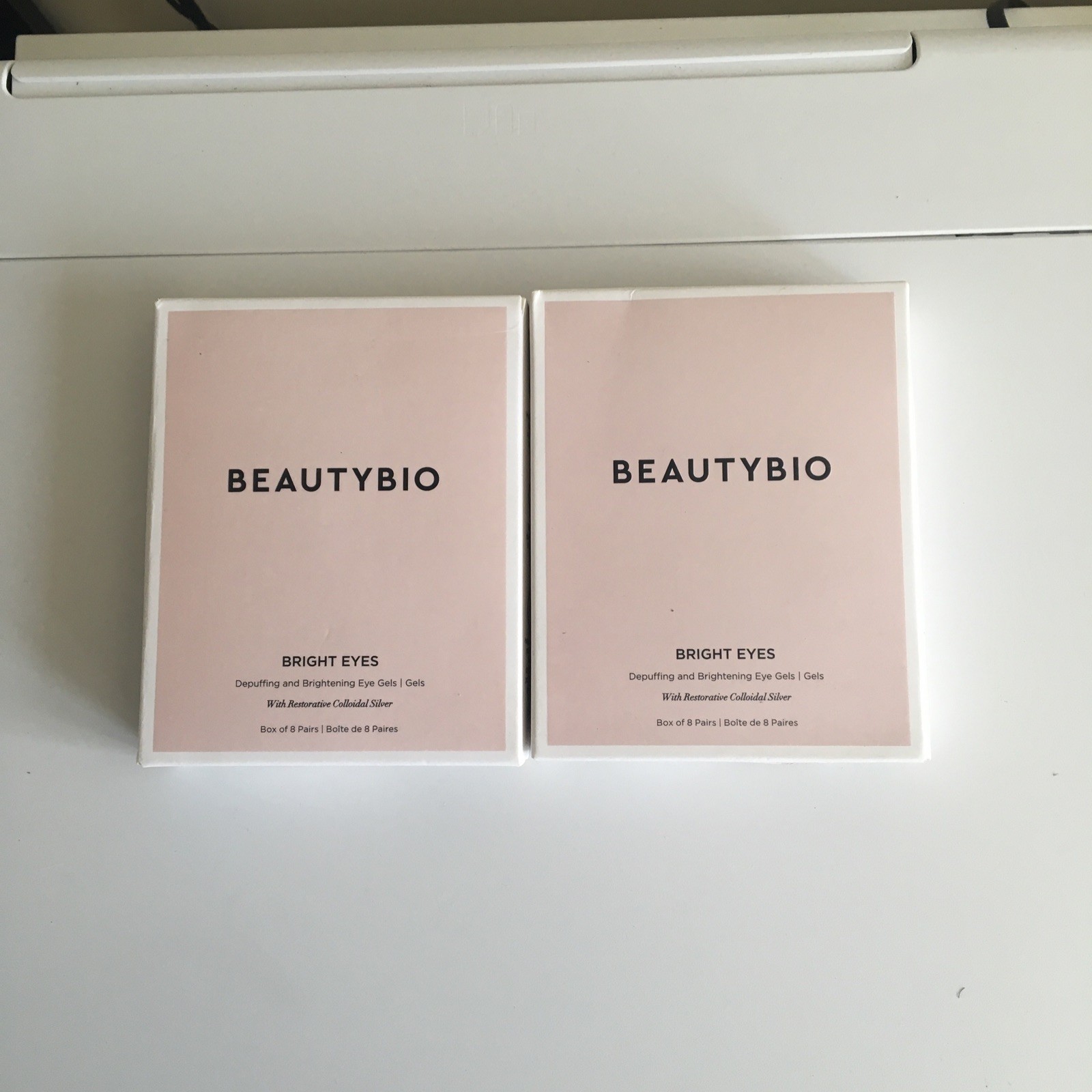 Beauty Bio Bright Eyes Depuffing and Brightening Eye Gels Box of 8 Pairs x 2