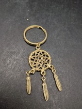 Dreamcatcher Feathers Goldtone Cool Keychain Bag Charm Nice Quality