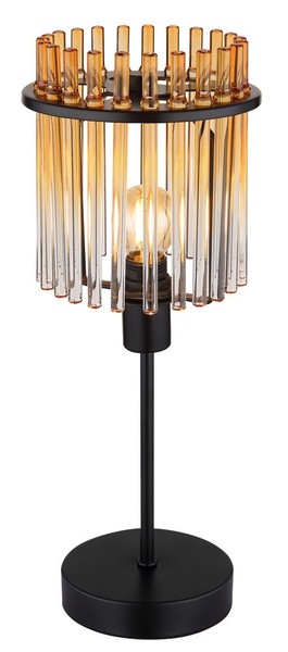Globo Ta Gorley Tischleuchte Metall Schwarz Matt, 1X E14, 37,5 Cm, Design-Stil,-image