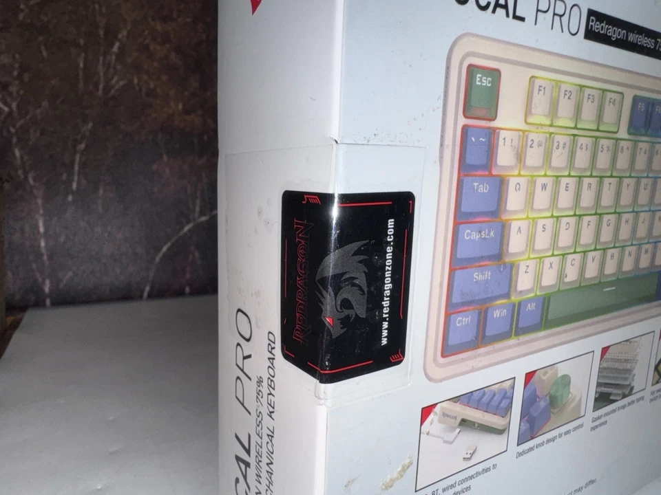 New Redragon Ucal Pro Mechanical Keyboard RED-K673-R33WTM - Image 3 of 4