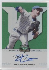 2017 Leaf Valiant Draft Green 4/99 Griffin Canning #BA-GC1 Auto f2s