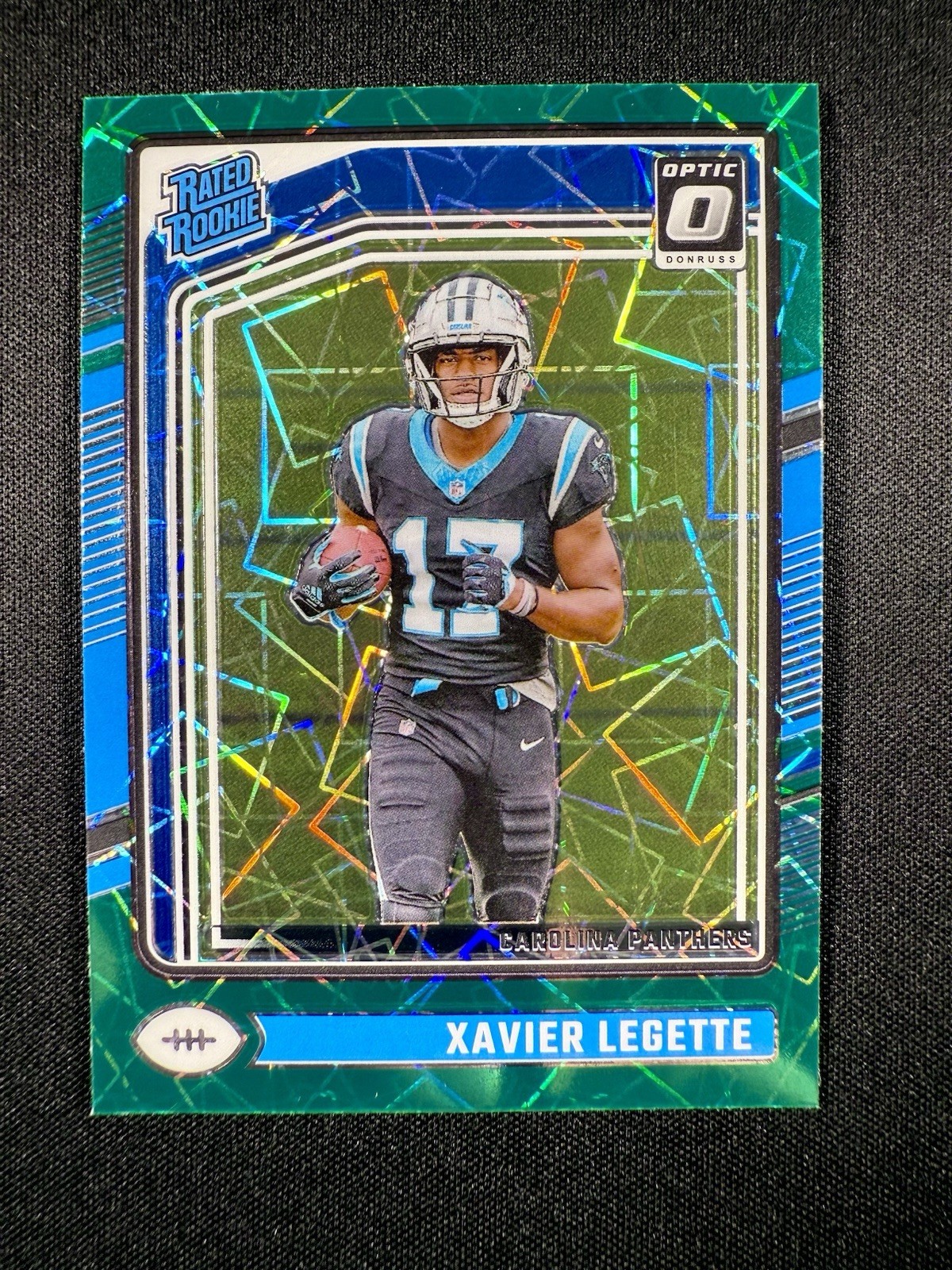 2024 Donruss Optic - Rated Rookie Xavier Legette #299 Green Velocity Prizm