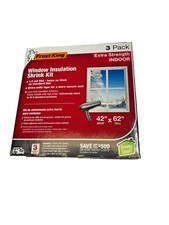 Frost King 42" x 62" Window Insulation Shrink Kit 3 Pack V83/3 FAST FREE SHIP