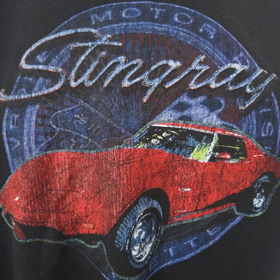 Sudadera Corvette Stingray Para Hombre Talla Grande Negra Coche Deportivo GM Foto 3 de 4