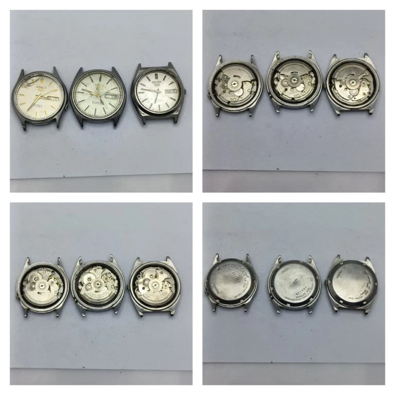 Lote de 12 relojes Seiko automáticos vintage para hombre para piezas o reparación Foto 3 de 4