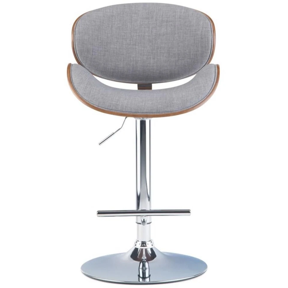 Simpli Home Marana Adjustable Bar Stool in Gray and Brown - Image 3 of 4