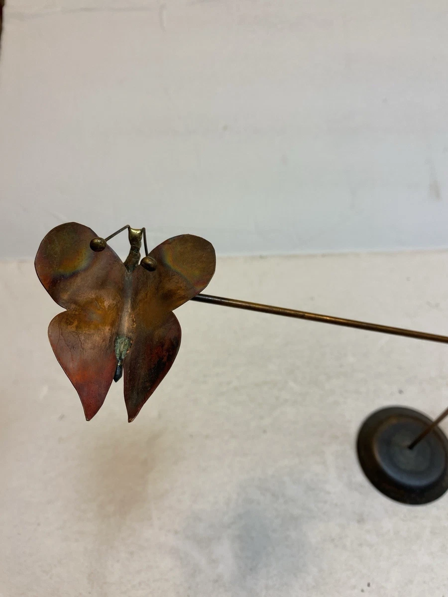 Sculpture Statue Counterbalance Metal Cooper Color Kinetic Stick Art Balanced 10