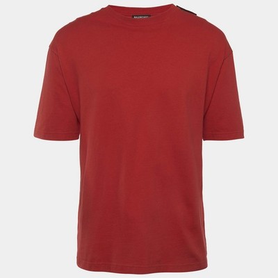 Balenciaga Red Jersey Crewneck TShirt M