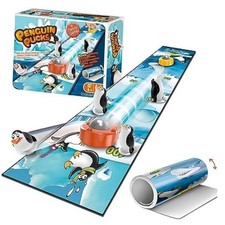 Mini Tabletop Shuffleboard for Kids,Ice Penguin Penguin Curling Game