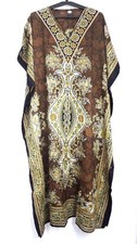 Kaftan Maxi Dress Long Size Loose Casual Boho Womens Caftan Kimono Sleeves