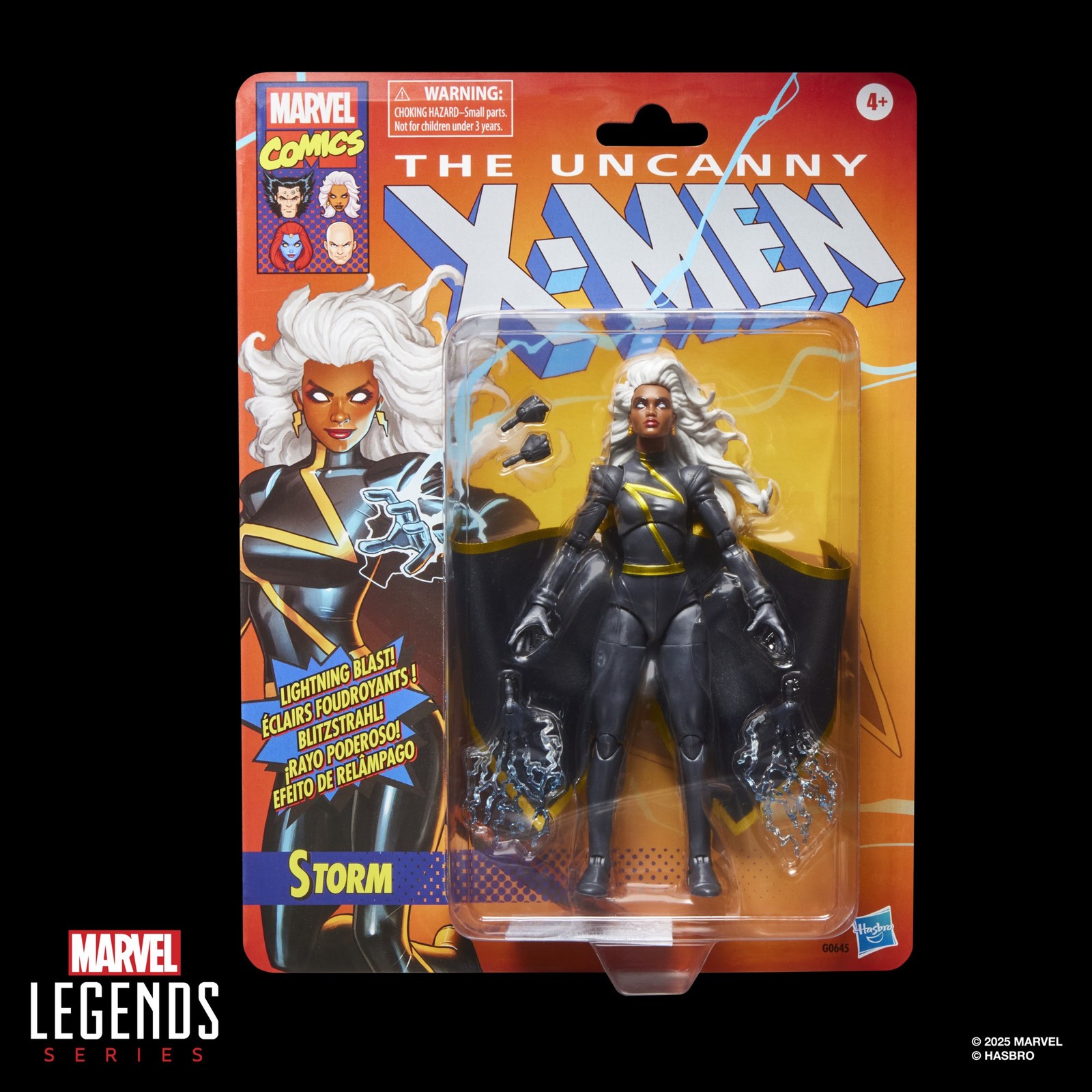 Figurine Storm Marvel Legends 15cm pour recréer l'équipe X-Men vintage