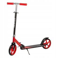Red Folding Scooter 85.5-95.5cm, Large Wheels, Abec-7 Bearings