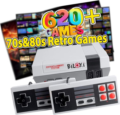 620 Retro Game Console, 8-Bit Classic Mini Video Game Consoles Built-In with 620