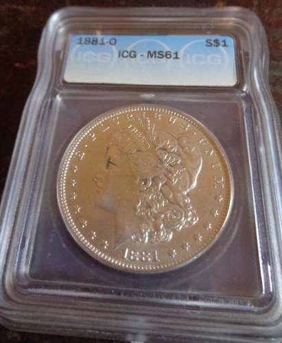 *Gorgeous Morgan* 1881-O $1 Morgan Silver Dollar - ICG Graded MS 61