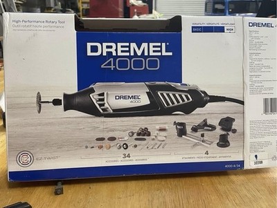 Dremel 4000-4/34 Corded Rotary Tool Kit EZ Twist Variable Speed Open Box