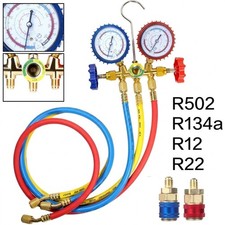 For R502 R134a R12 R22 Ac Manifold Gauge Set Ac Refrigeration 3 Way Hose For R502 R134a R12 R22 Ac Manifold Gauge Set Ac Refrigeration 3 Way Hose