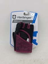 Harbinger Women  s FlexFit Strength Training Gloves Size L Merlot New