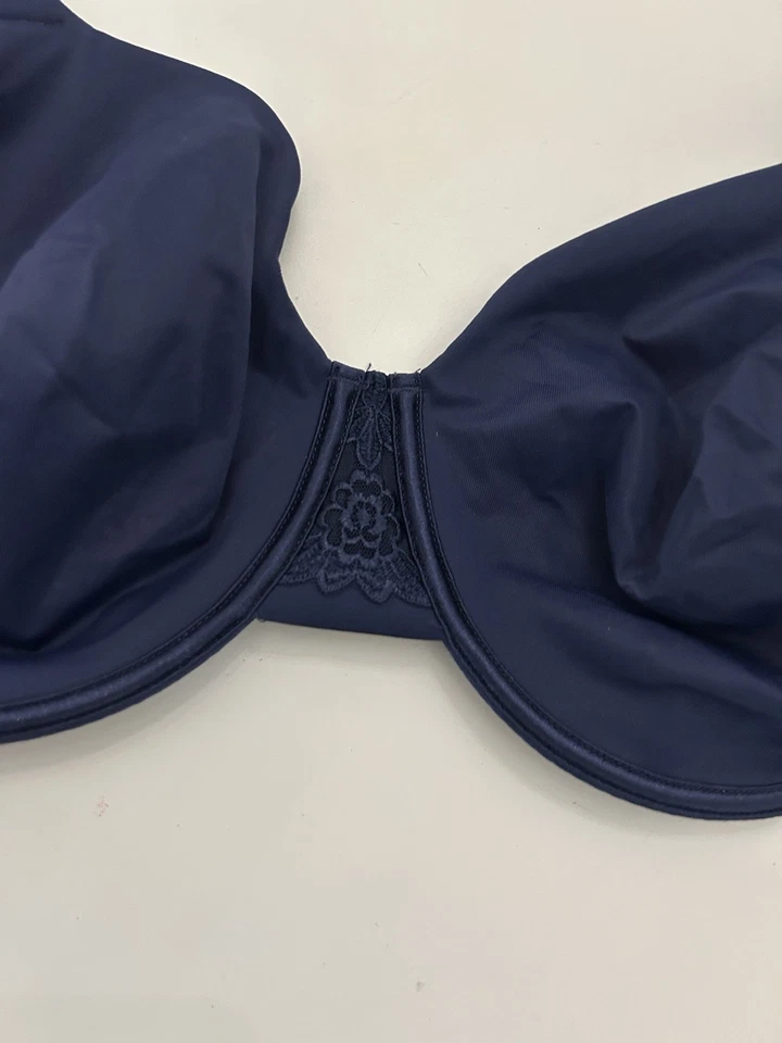 Vanity Fair 34H Beauty Back Smoothing Full Figure Minimizer Bra Navy Blue 34 H - Image 2 of 4