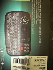 Rii i4 Mini Wireless Keyboard w/ Built-In Touchpad, QWERTY English, Black