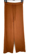 Reformation Jeans women size S Brown 100 Cashmere Pant drawstring wide leg knit