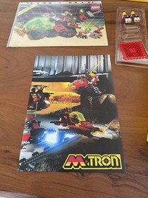 LEGO Space M-TRON 6989 Mega Core Magnetizer Box, Instruction Manual Plastic Inlay 1990