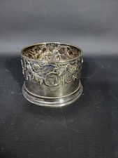 Jugendstil Flaschenhalter versilbert Eichenlaub A.G. um 1900 antik