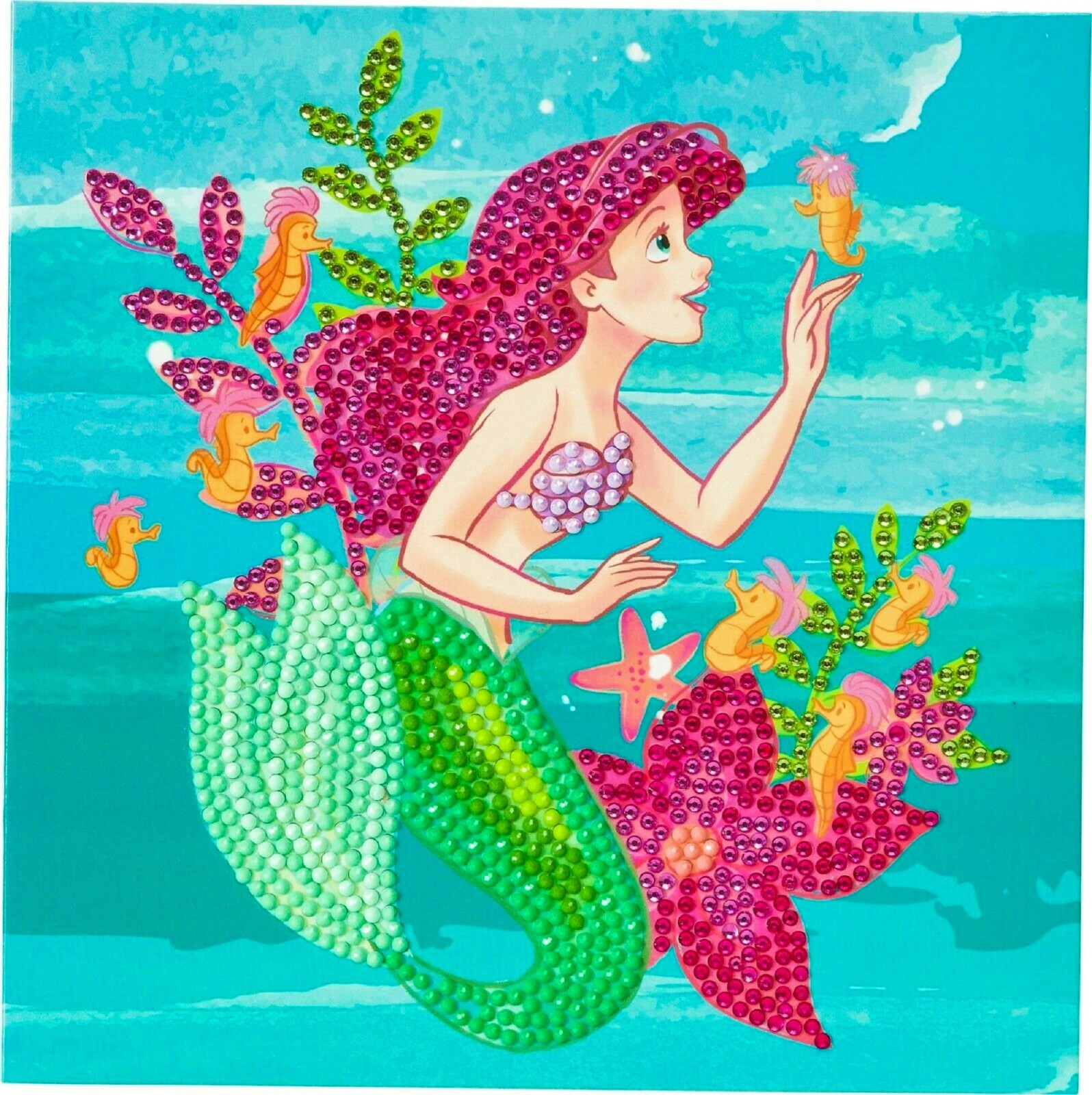 Diamond Painting Card Kit Ariel The Little Mermaid Crystal Art Craft Buddy