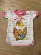 Vintage Rainbow Brite 1980  s Pajama Shirt Nightgown Doll Clothes Bates Jama USA