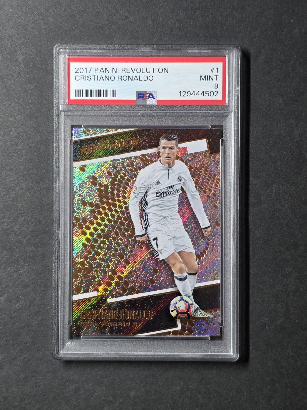 Cristiano Ronaldo PSA 9 Mint Real Madrid - 2017 Panini Revolution